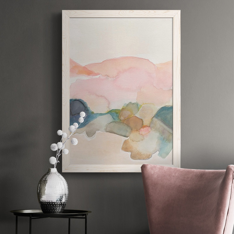 Desert Canyon II, reproduction d'art sur toile, Cadre blanc, H 37,5 po x l 27,5 po x P 1 po