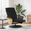 Fauteuil inclinable de massage avec repose-pieds en tissu noir-1646466055