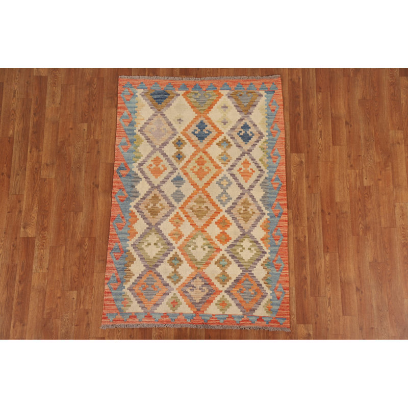 Tapis oriental géométrique Kilim 3 x 5