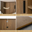 Meuble télé Mid-Century, meuble télé Tambour avec armoire de rangement et tablette pour téléviseur de 60 po, brun noyer-1963442923-1977197844