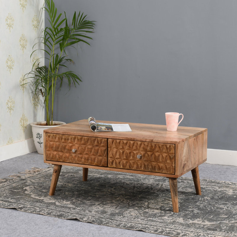 Beatty Four Leg Coffee Table with Storage