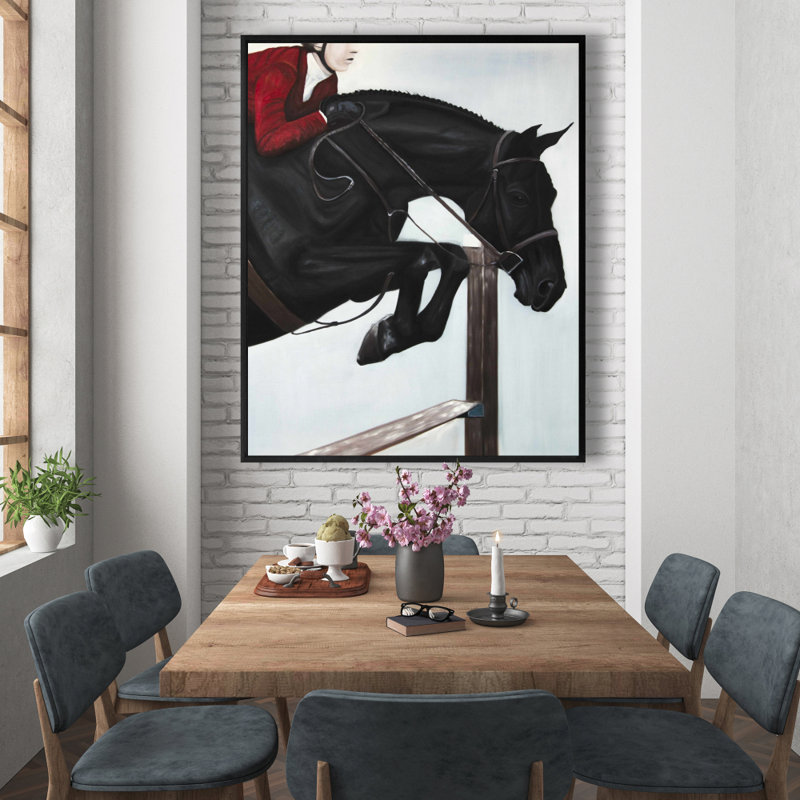 Riding Competition Print On Canvas