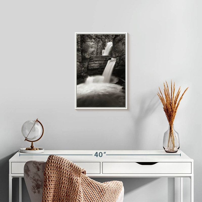 Saint Mary's Falls, Cadre flottant blanc, 13 po x 19 po
