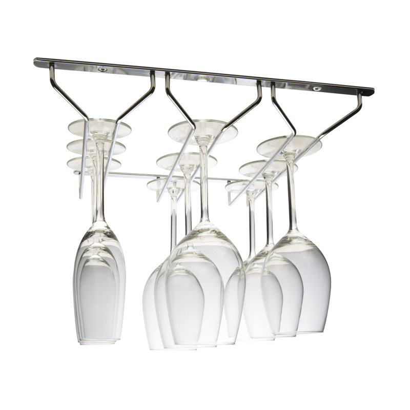 Hanging Wine Glass Rack, Chrome