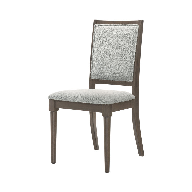 Chaise d'appoint de salle à manger moderne Mid-Century l 20,4 po, brun foncé