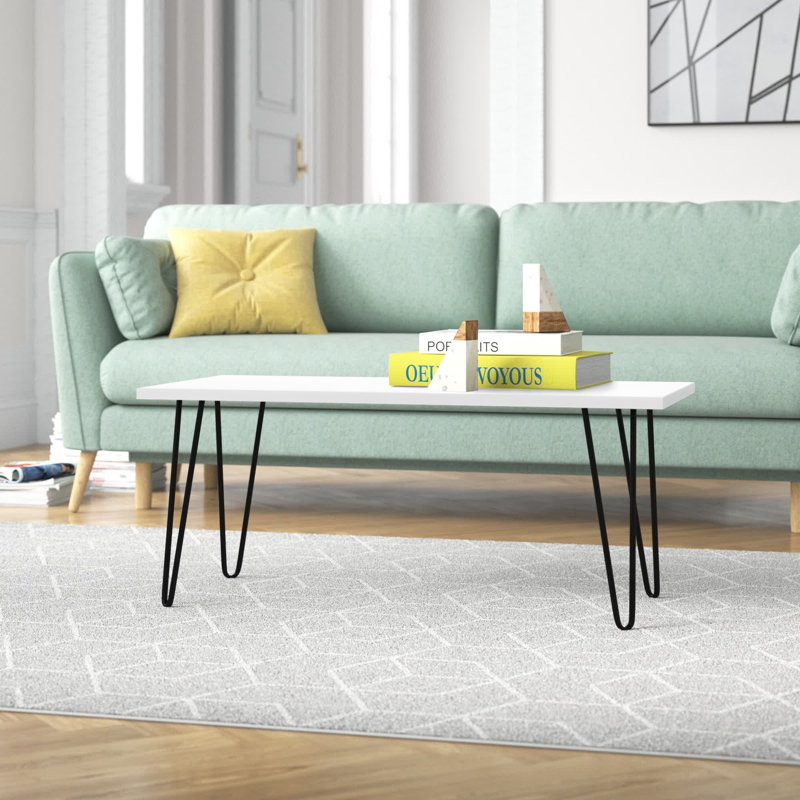 Four Leg Coffee Table, White