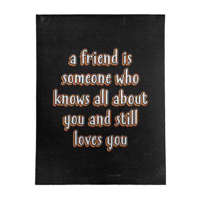 Quotes Chenille Indoor Rug