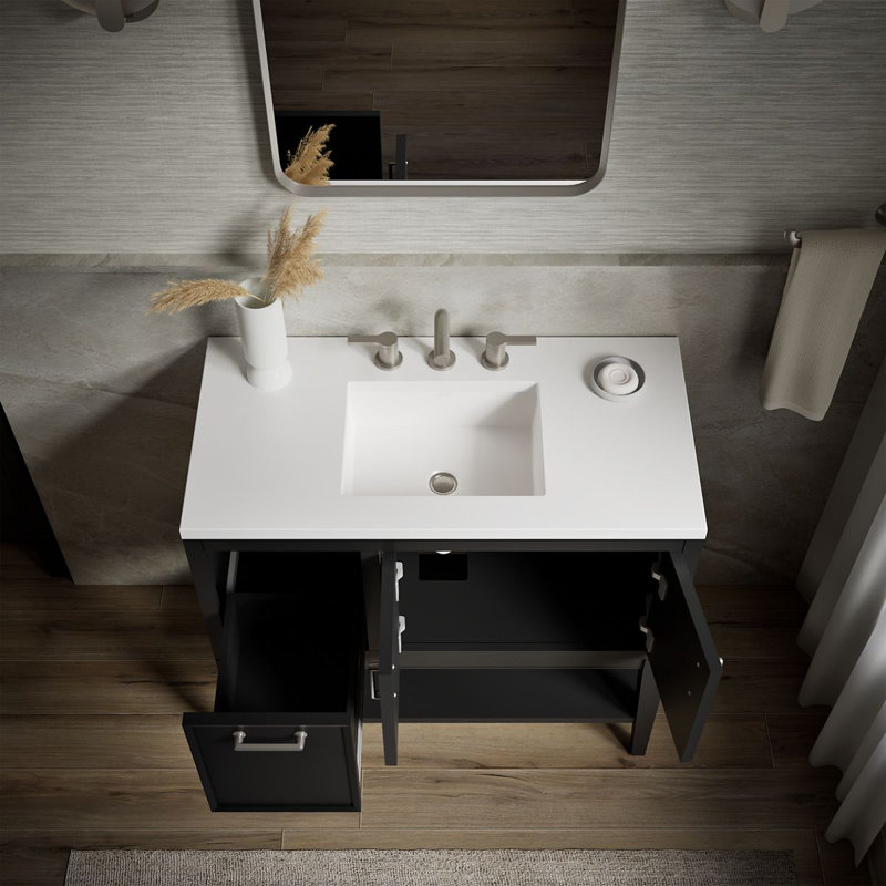Winnow 36-In Bathroom Vanity Set, Slate Gray