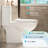 17" Height Toilet With 1.1/1.6 System, Rimless Bowl, Soft Close Seat, Glossy White 006 For Bathroom Modern Double Flush, Wash Basin, Gentle Gloss