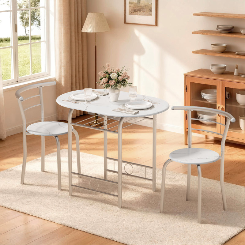 Kokoruda 2 - Person Dining Set, Silver
