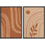 «Dark Geometric Spiral Wave Collage», 2 pièces-98554328-98554329