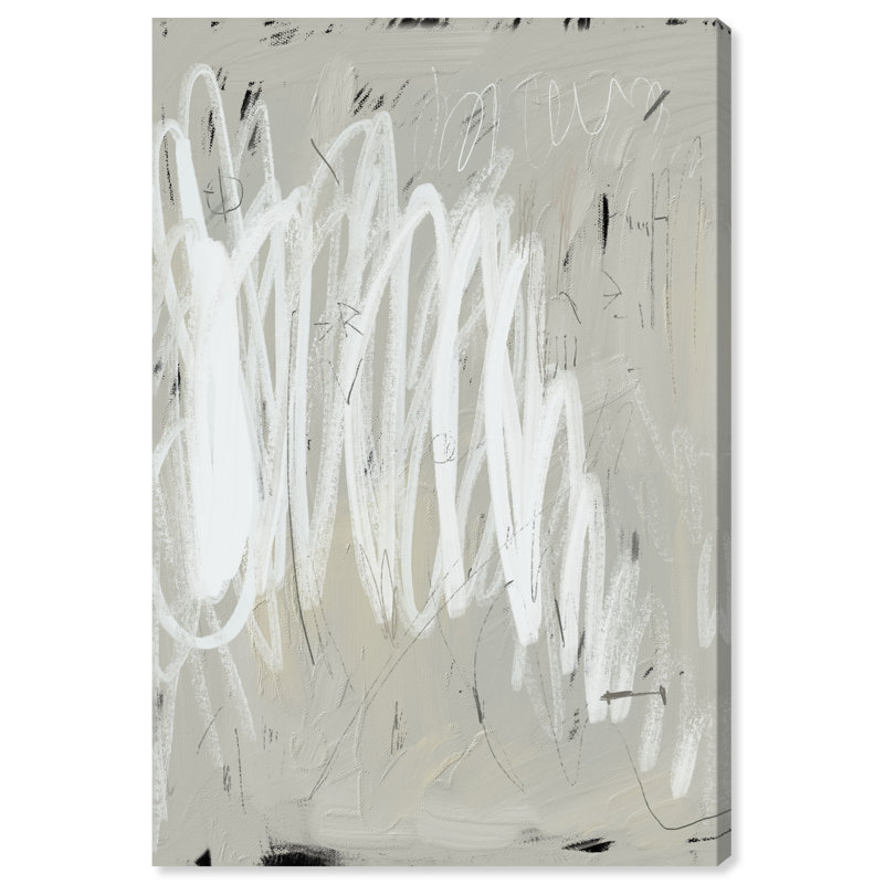 Monochromatic 1 Canvas Abstract Print by Oliver Gal, Black Frame, 10 x 15, 30"H x 20"W, Canvas Unframed