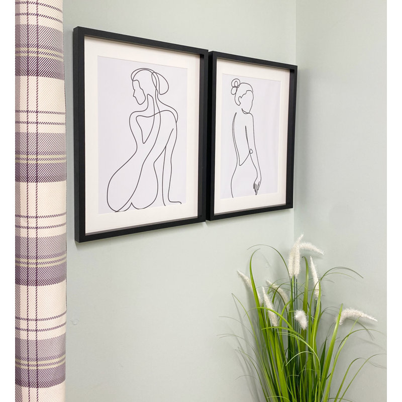 2 Piece Single Picture Frame Print Set