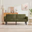 Canapé-lit futon convertible Mid-Century moderne, causeuse peu encombrante de 75,5 po-919603527