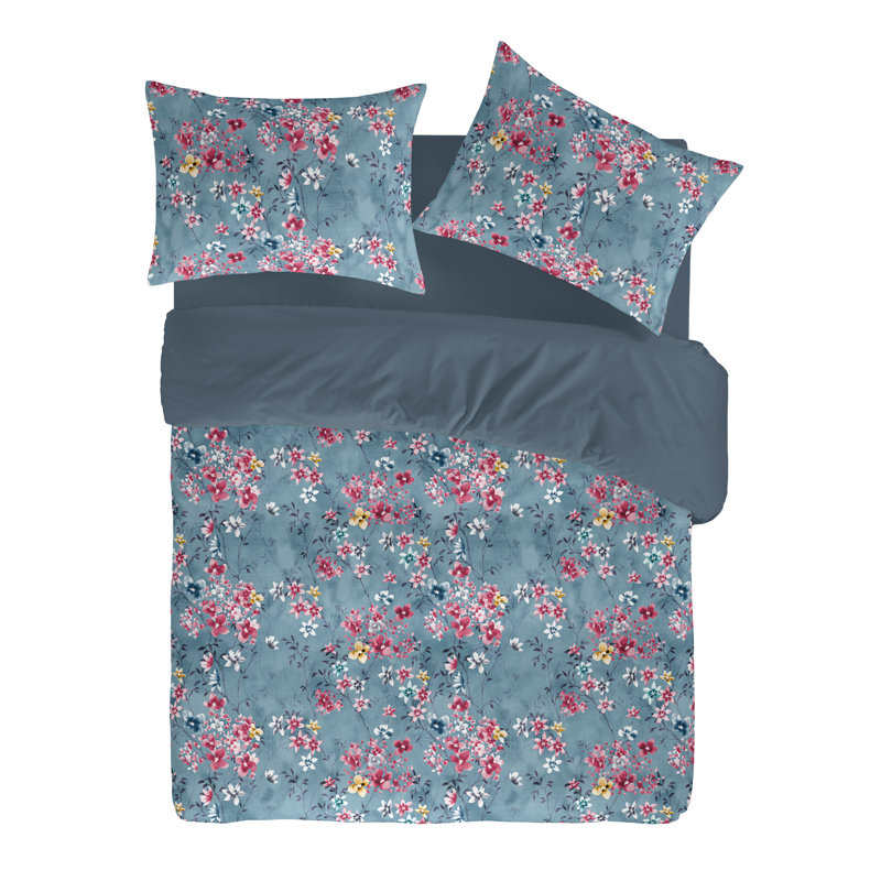 Crossman Floral Duvet Cover, Super King Duvet Cover, Petroleum