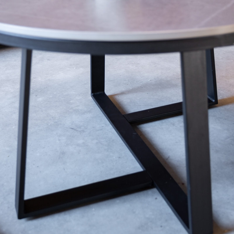Gernot 2 - Piece Living Room Table Set, Grey/Black
