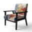 Fauteuil rembourré moderne Gold Collage Serenade