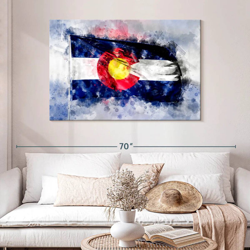 Drapeau du Colorado, H 32 po x l 48 po