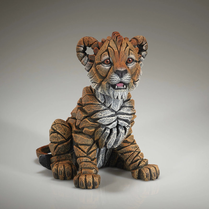 EDGE Sculpture Lion Cub Figure 8.6in H