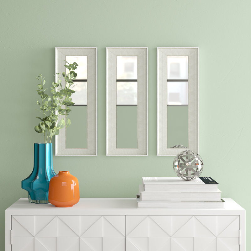Ensemble de miroirs 3 pièces Truluck, H 19,5 po x l 7,5 po