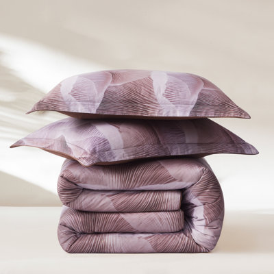 Mycelium Dream Cotton Duvet Cover Dusty Pink 3 Piece Set King