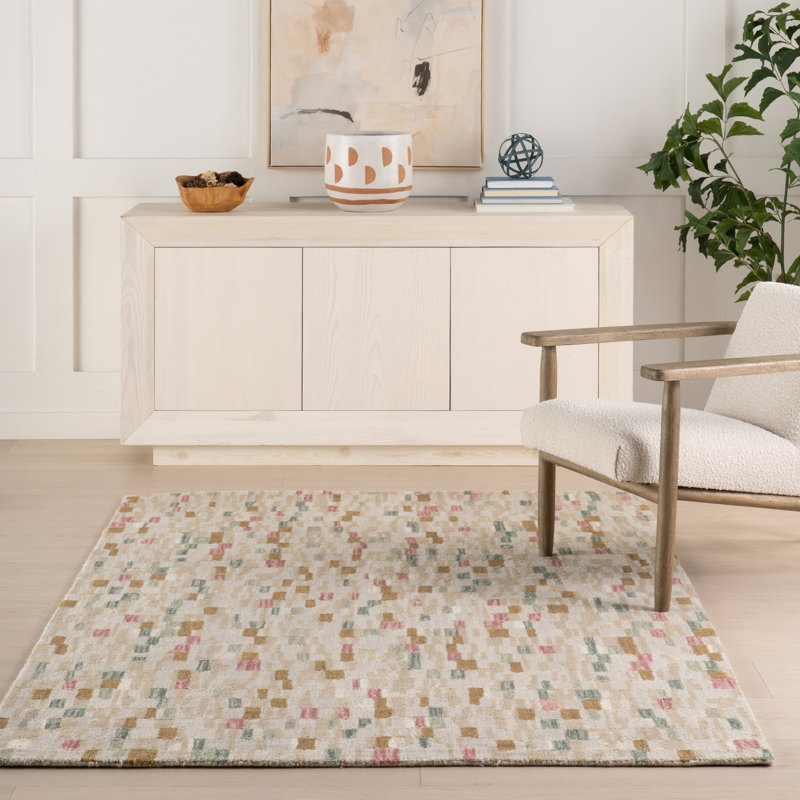 Ashmore Multi Hand Micro Hooked Wool Rug, Rectangle 3' x 5'