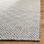 Tapis ivoire / noir en laine tissé à la main Matchett-26830848