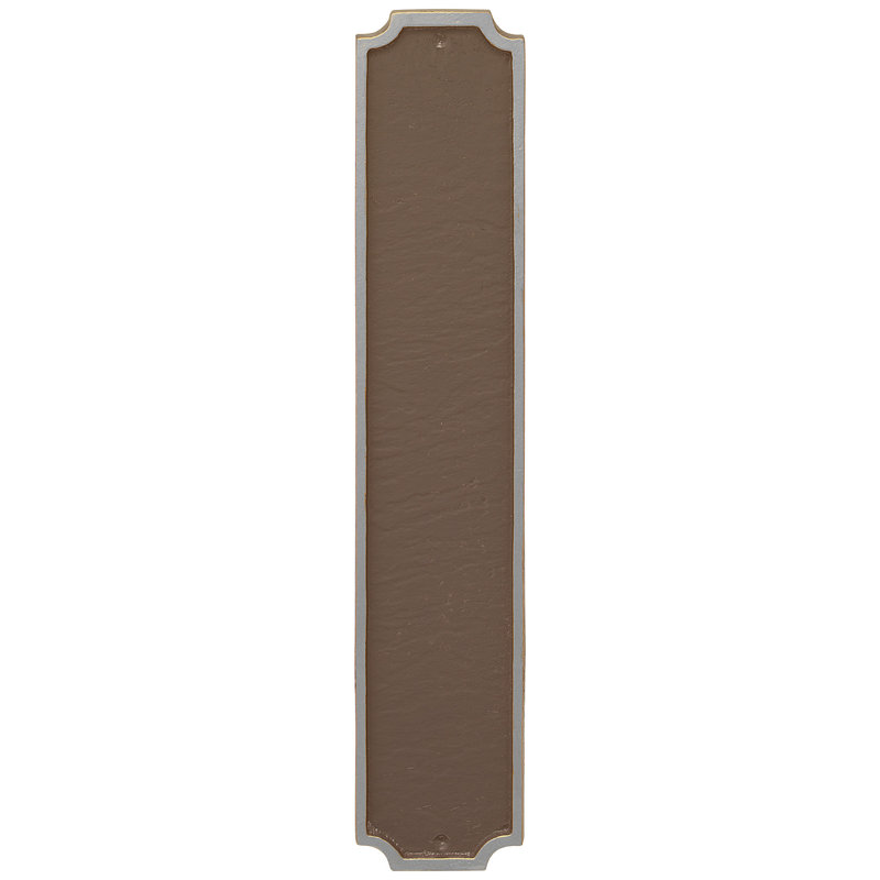 Princeton Rectangle Wall Plaque, Yes, Chocolate/Gold