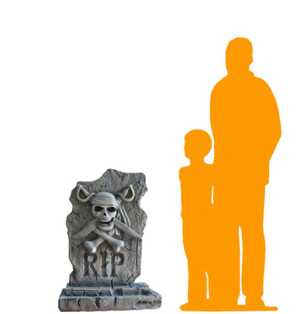 Statue de pierre tombale pirate First Mate