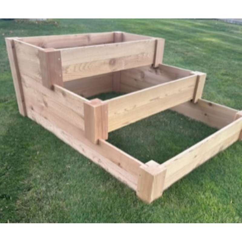 Otylia Handmade Raised Garden Bed, 21" H x 38" W x 43" D