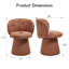 Chaise pivotante rembourrée avec dossier (ensemble de 6)-125810907-125810903