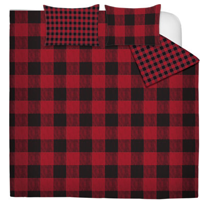 Polyester Ring Stitch Checkered Comforter