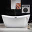 Baignoire de trempage autoportante en acrylique 71 po. X 32 po.-50948203-100500619