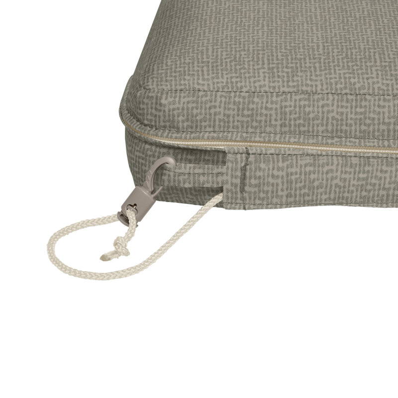 Weekend Outdoor 3'' Dining Chair Seat Cushion, Moon Rock, 20" H x 44" W x 3" D