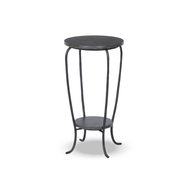 Nina End Table-Grey Italian Marble
