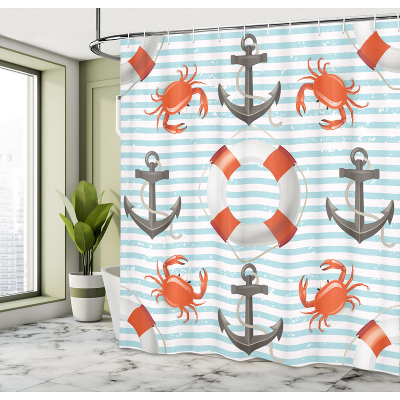 Ensemble de rideau de douche + crochets, H 75 po x l 69 po