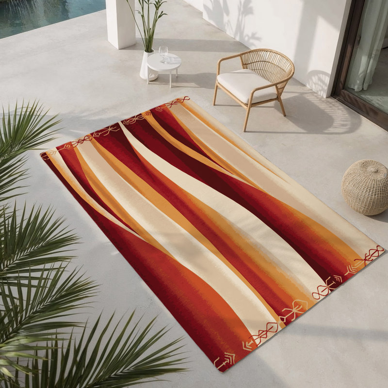 Sage Veil Indoor And Outdoor Area Rug, Rectangle 8' x 10'