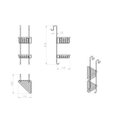 Tubeeuse Hanging Shower Caddy