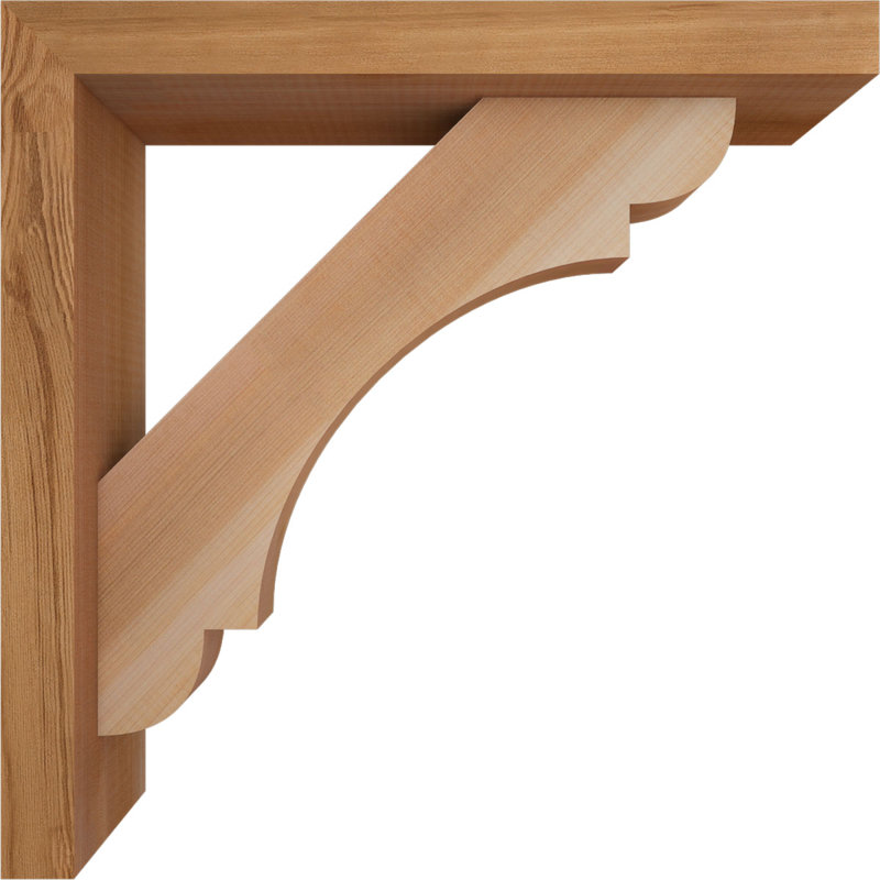 Support de bloc olympique avec entretoise décalée, 18 po x 18 po, Cèdre rouge occidental de l 3 1/2 po (lisse)