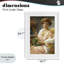 «Young Lady with Mirror», reproduction imprimée sous verre, conception de Tina LeCour-316851253-316851252