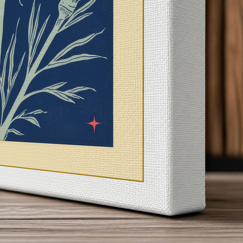 Celestial Bloom Botanical - Wrapped Canvas, 30x20 - 76.2 x 50.8 cm, White Border