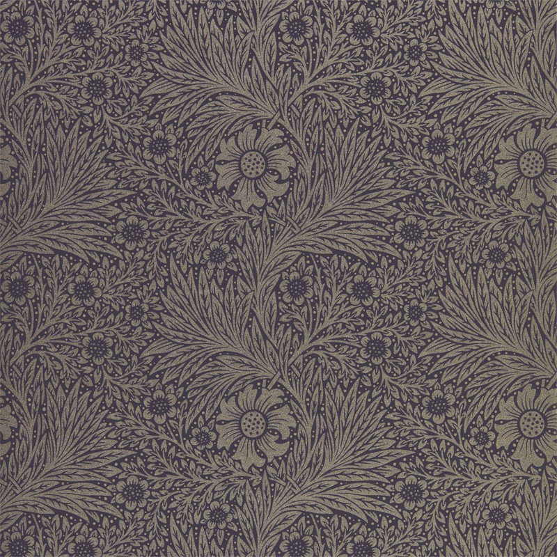 Pure Marigold Wallpaper, Black Ink