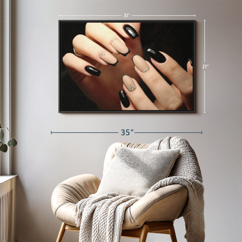 " Classy Neutral Nails Wall Art ", 31" H x 21" W