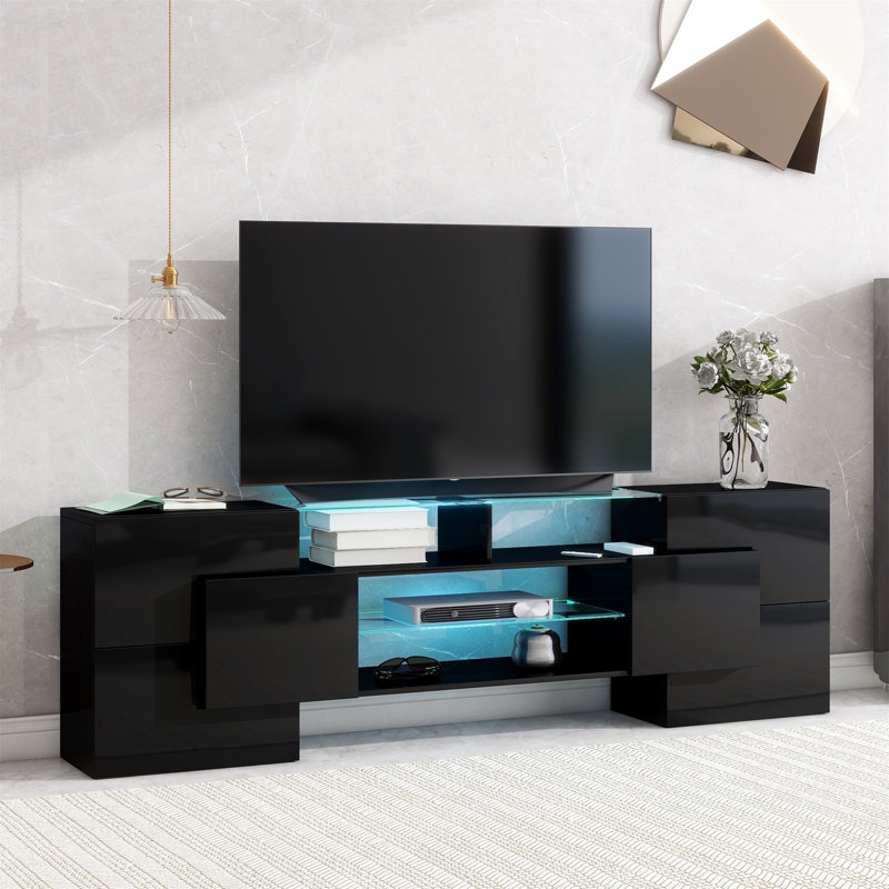 Faylyn TV Stand for TVs, Black