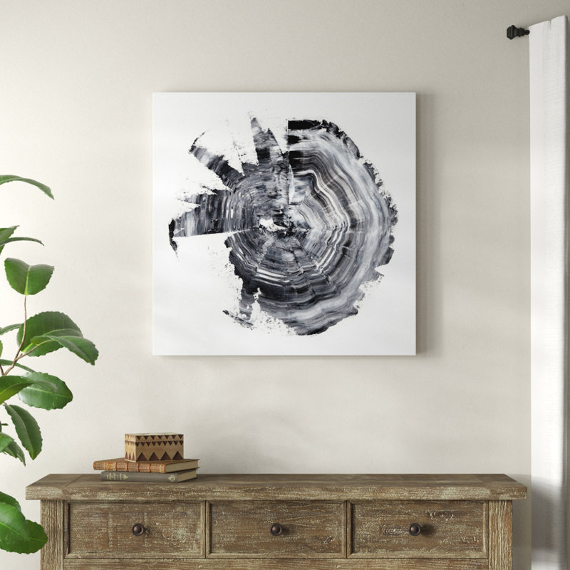 «Tree Ring Abstract II» par Ethan Harper, reproduction d'art sur toile, H 36 po x l 36 po, Toile tendue