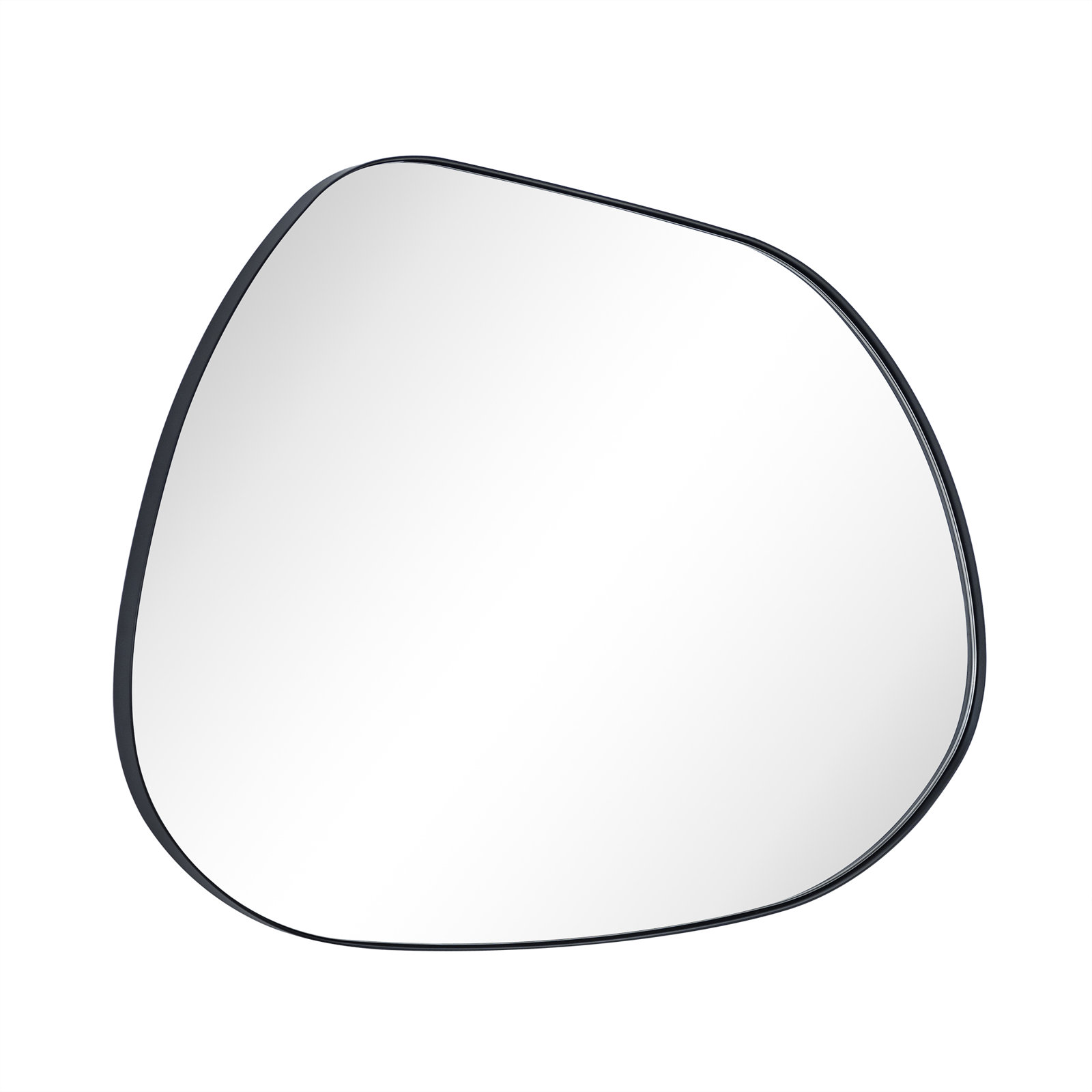 Stainless Steel Mirror, 22" x 30", Matte Black