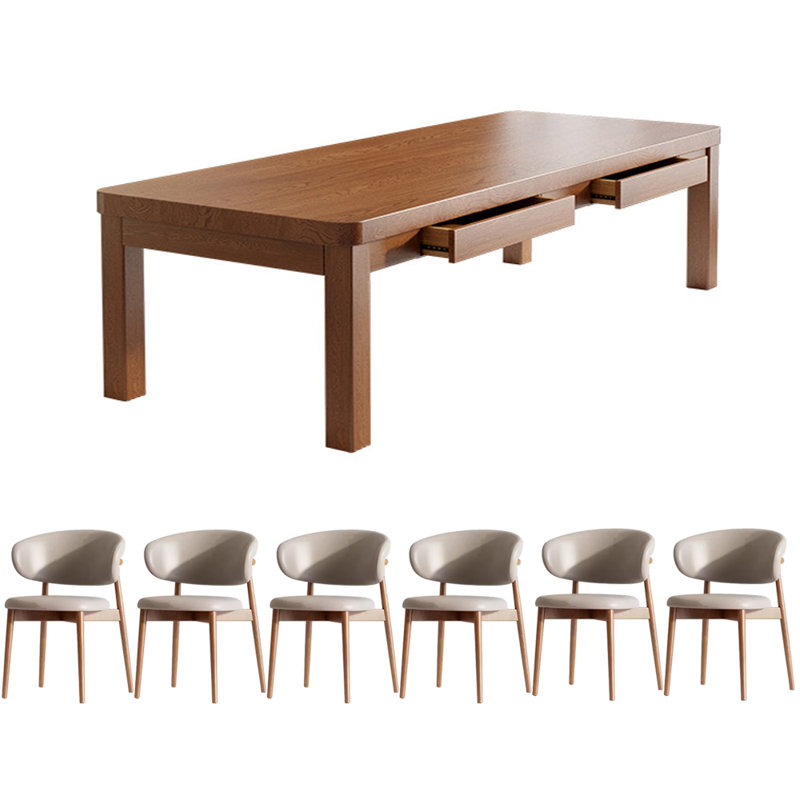 Ensemble de salle à manger rectangulaire, H 29,52 po x L 70,86 po x l 31,49 po