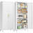 White Kitchen Pantry Cabinet, 74.9" Tall Storage Cabinet with Doors and Adjustable Shelves, kitchen food pantry for Dining Room，Living Room, Bathroom，Bedroom and Garage  Room, 15.7"D x 31.7"W x 74.9"H -1542944160