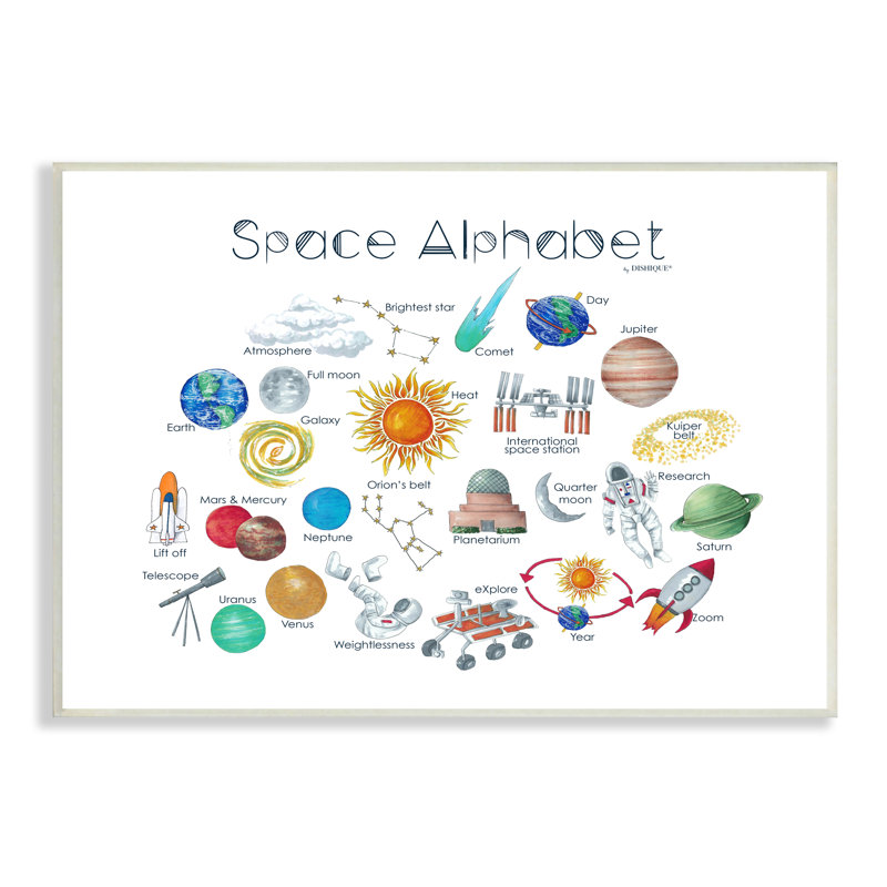 Art mural sur plaque, "Outer Space", H 10 po x l 15 po x P 0,5 po