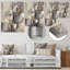 Abstract Design Shapes I - Décoration murale abstraite en métal-1992182908